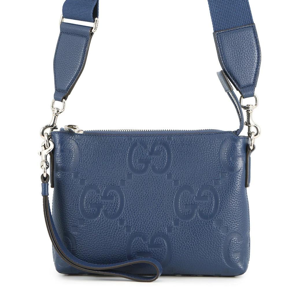 Gucci Jumbo GG Messenger Bag Leather Shoulder Clutch